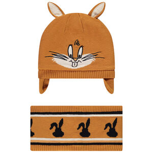 Ensemble bonnet et snood en tricot doublé en sherpa Bugs Bunny Warner Main Ensemble bonnet et snood en tricot doublé en sherpa Bugs Bunny Warner