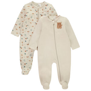 Σετ 2 φερμουάρ με κλειστές ραφές για μωρό αγόρι 