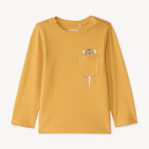 T-shirt manches longues à poche printé fantaisie pour bébé garçon  
