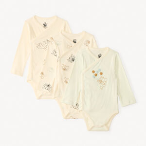 Σετ 3 μακρυμάνικων φορμών Tom & Jerry Warner για αγόρια μωρά με διαφορετικές ανοιγμένες ανάλογα με την ηλικία. 