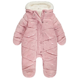 Σαλοπέτα με εκτύπωση από ιριδίζουσες καρδιές για κορίτσι με διαφορετικές λεπτομέρειες ανάλογα με την ηλικία 