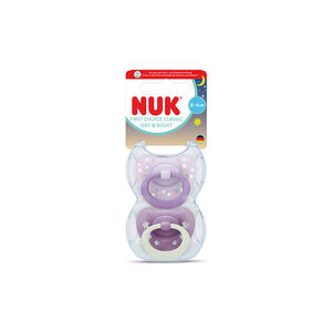 Πιπίλες Σιλικόνης 2τμχ First Choice Day & Night 0-6m Girl Nuk  