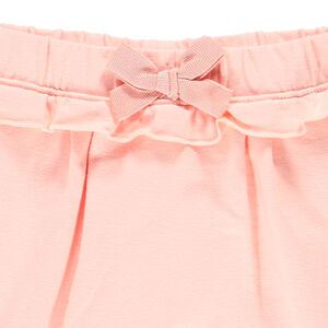 Παντελόνι jogging από πλεκτό με βολάν για μωρό κορίτσι 