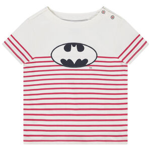 T-shirt κοντομάνικο jersey style marinière με patch κέντημα Batman για αγόρι Main T-shirt κοντομάνικο jersey style marinière με patch κέντημα Batman για αγόρι