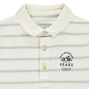 Πολυκαιρισμένο πουκάμισο με ρίγες και τύπωμα για αγόρι 