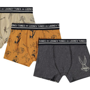 Lot de 3 boxers en jersey imprimé Bugs Bunny pour garçon 