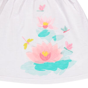 Σετ με floral μπλούζα και απλό σορτς 