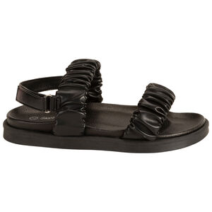 Σανδάλια από δερματίνη με χοντρές λουρίδες effet πλισέ για κορίτσι 