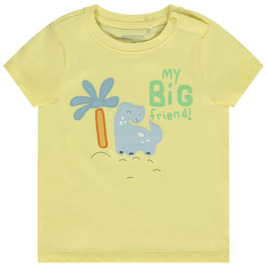 Κοντομάνικο μπλουζάκι φαντεζί με σχέδιο δεινόσαυρο για bebe αγόρι 