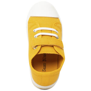 Αθλητικά παπούτσια χαμηλά από υφασμάτινο με ελαστικά κορδόνια και βέλκρο για αγόρι 