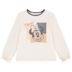T-shirt manches longues en jersey print Minnie Disney pour fille Main T-shirt manches longues en jersey print Minnie Disney pour fille
