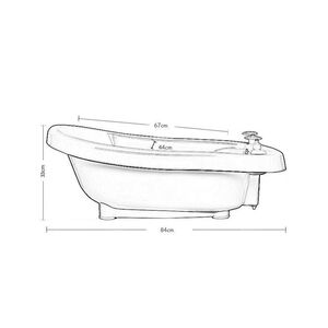 Βρεφικό Μπάνιο Μωρού με Ενσωματωμένο Θερμόμετρο Νερού Sepp Bebejou  