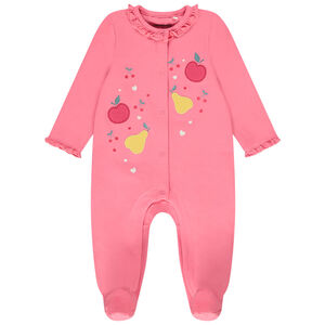 Ολόσωμο φορμάκι από jersey print fruits για bebe κορίτσι 