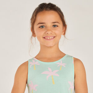 Φόρεμα με τιράντες με σχέδιο φοίνικες για κορίτσι 