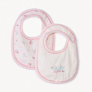 Σετ 2 πετσετών φαγητού από γάζα με σχέδιο για κορίτσι bébé 