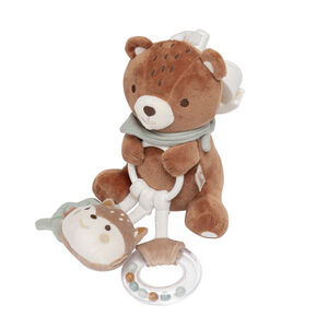 Αρκουδάκι δραστηριοτήτων Roi des Forêts για κρέμασμα στο καρότσι, κάθισμα αυτοκινήτου ή κρεβάτι 