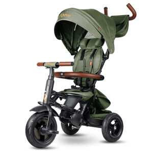 Σπαστό Τρίκυκλο Ποδηλατάκι Rito Deluxe Air Gel Wheels Olive Green - Qplay 
