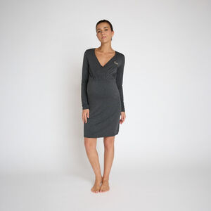 Chemise de nuit de grossesse et d'allaitement brodée  Main Chemise de nuit de grossesse et d'allaitement brodée