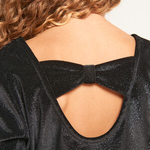 Γιορτινό φόρεμα διπλού υφάσματος με εφέ 2 σε 1 από τούλι και βελούδο για κορίτσι 