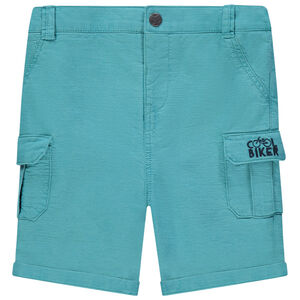 Βερμούδα cargo μπλε υφασμάτινο 