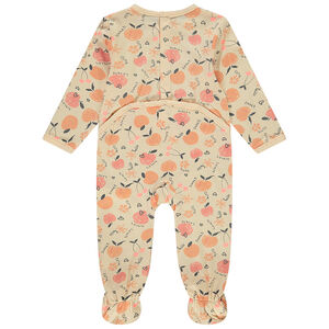 Lot de 2 dors-bien en jersey imprimé pêches pour bébé fille 