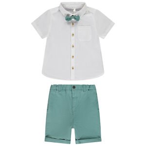 Σετ 2 τμχ. με φιόγκο για bebe αγόρι 