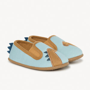 Βρεφικά παπουτσάκια χαμηλά με κεντημένο patch δεινόσαυρος για αγόρι 