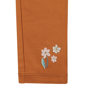 Κολάν μακρύ μονόχρωμο με κεντήματα για bebe κορίτσι 