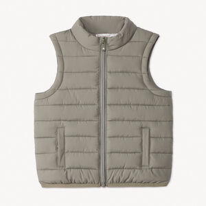 Αμάνικο μπουφάν από υφασμάτινο υλικό για bebe αγόρι 