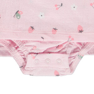 Robe body en jersey froissé imprimé pour bébé fille = Φόρεμα body από jersey με τσαλακωμένο print για bebe κορίτσι 