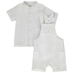 Γιορτινό σετ 2 τμχ. με σαλοπέτα για μωρό αγόρι 