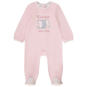 Dors-bien en velours Dumbo Disney pour bébé fille avec ouvertures différentes selon l'âge 