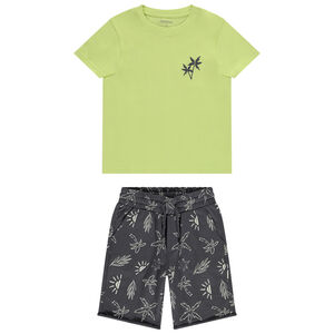 Σετ κοντό 2 τεμαχίων με σχέδιο φοίνικες για αγόρι 