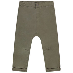 Παντελόνι σε twill μονόχρωμο για bebe αγόρι Main Παντελόνι σε twill μονόχρωμο για bebe αγόρι