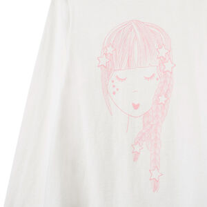 Πιτζάμα jersey με πρόσωπο σχέδιο για κορίτσι 