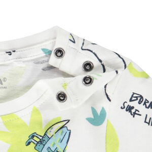 Κοντομάνικο μπλουζάκι με σχέδιο κροκόδειλους για bebe αγόρι 