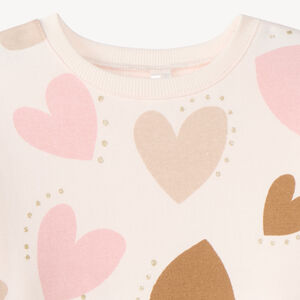 « Oversized sweatshirt pour fille bébé avec impression fantaisie » 