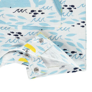 Combi κοντό από jersey με φαντεζί σχέδιο για bebe αγόρι 