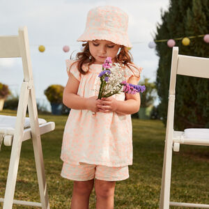 Σαλοπέτα με αγγλική κεντητική για κορίτσι μωρού 