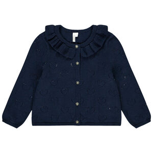 Ζακέτα μακρυμάνικη από πλεκτό φαντασία για κορίτσι μωρού 