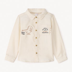 Πουκάμισο με μακριά μανίκια με σχέδιο δεινοσαύρων για αγόρι μωρού 