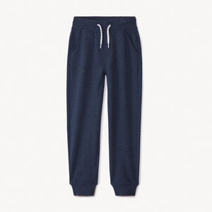 Φόρμα jogging από molleton slub μονόχρωμη για αγόρι  Main Φόρμα jogging από molleton slub μονόχρωμη για αγόρι