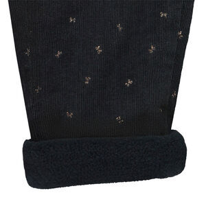 Παντελόνι βελουτέ με σχέδιο πεταλούδα για κορίτσι 