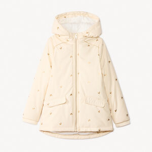 Πάρκα με λάστιχο και βελουτέ με ιριδίζον σχέδιο καρδιάς για κορίτσι 