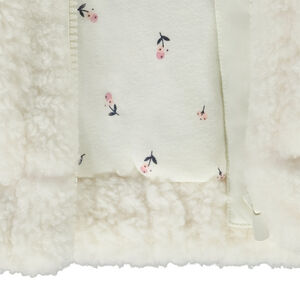 Ζακέτα χωρίς μανίκια σε sherpa moutonné για κορίτσι 