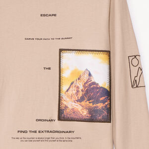Τ-shirt με μακριά μανίκια και φωτοτυπία πατσίνας αγόρι 