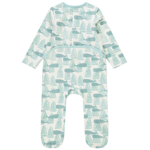 "Σετ από 2 dors-bien από jersey με σχέδιο φάλαινας για μωρό αγόρι" 