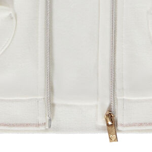 Ζακέτα με κουκούλα από molleton μονόχρωμο για κορίτσι bebé 