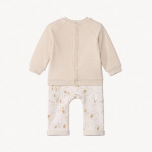 Σετ 2 τμχ. molleton με σχέδια ελεφάντων για μωρό 