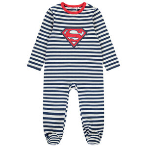 Υπνόσακος με ρίγες Superman Warner για μωρό αγόρι με διαφορετικές ανοίξεις ανάλογα με την ηλικία 